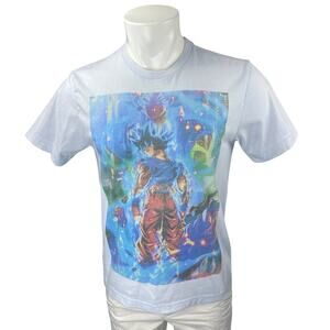 George Men's Blue Dragon Ball Son Goku Graphic Anime T Shirt Tee Top Size S